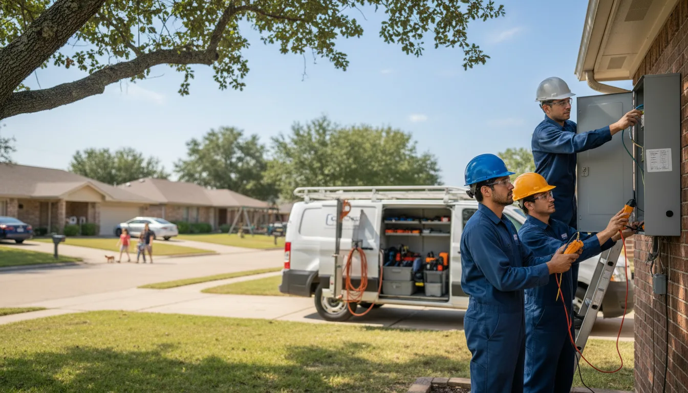 Certified electrician providing emergency electrical services in Moreauville, LA